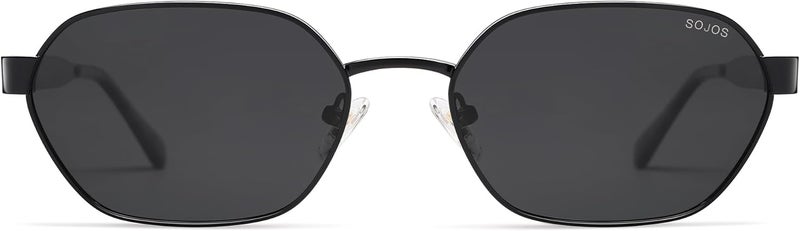 Sojos نظارات شمسية سداسية عصرية للنساء والرجال، حماية UV400، نظارات مستطيلة عتيقة SJ1238 - Image 2